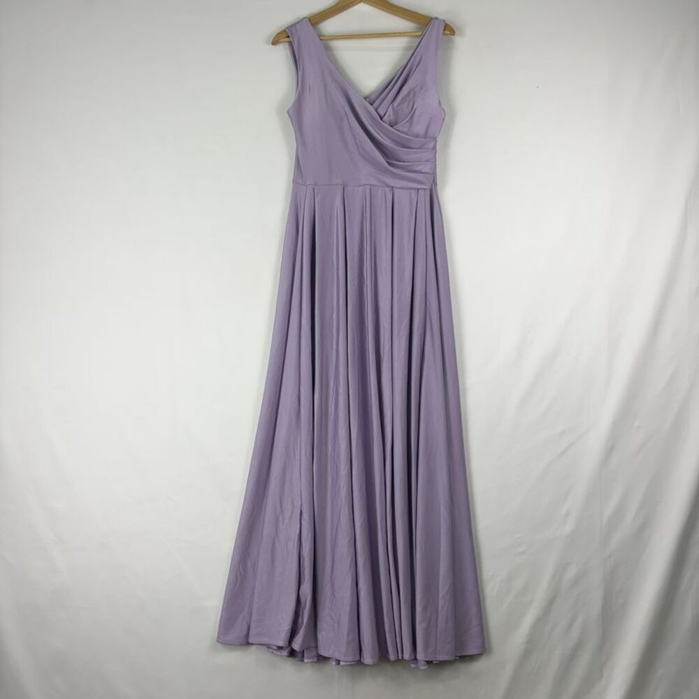 Lavender V-Neck Maxi Dress